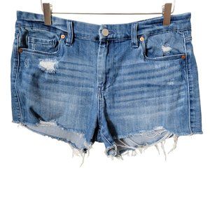 Blank NYC The Astor Distressed Cut Off Denim Jean Shorts